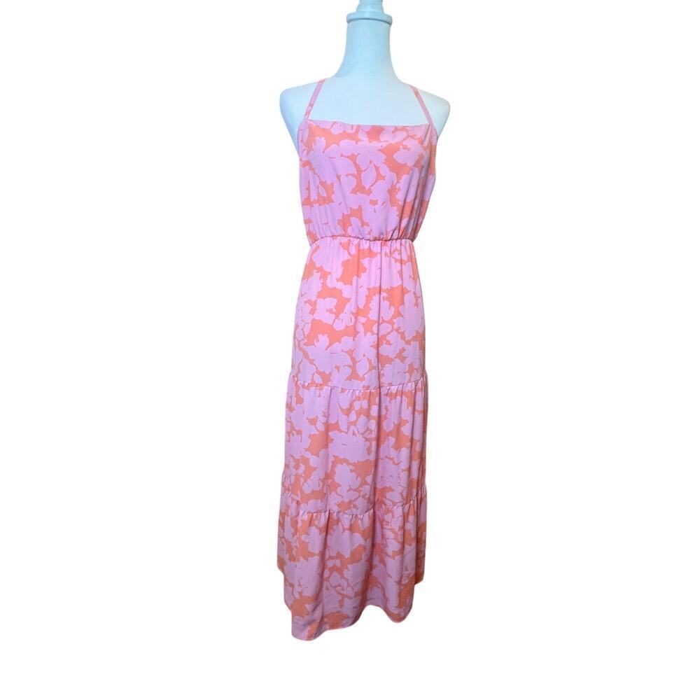 SOCIAL STANDARD BY SANTUARY MAXI SUNDRESS RUFFLED HEM SLEEVELESS  WOMENS XXL
